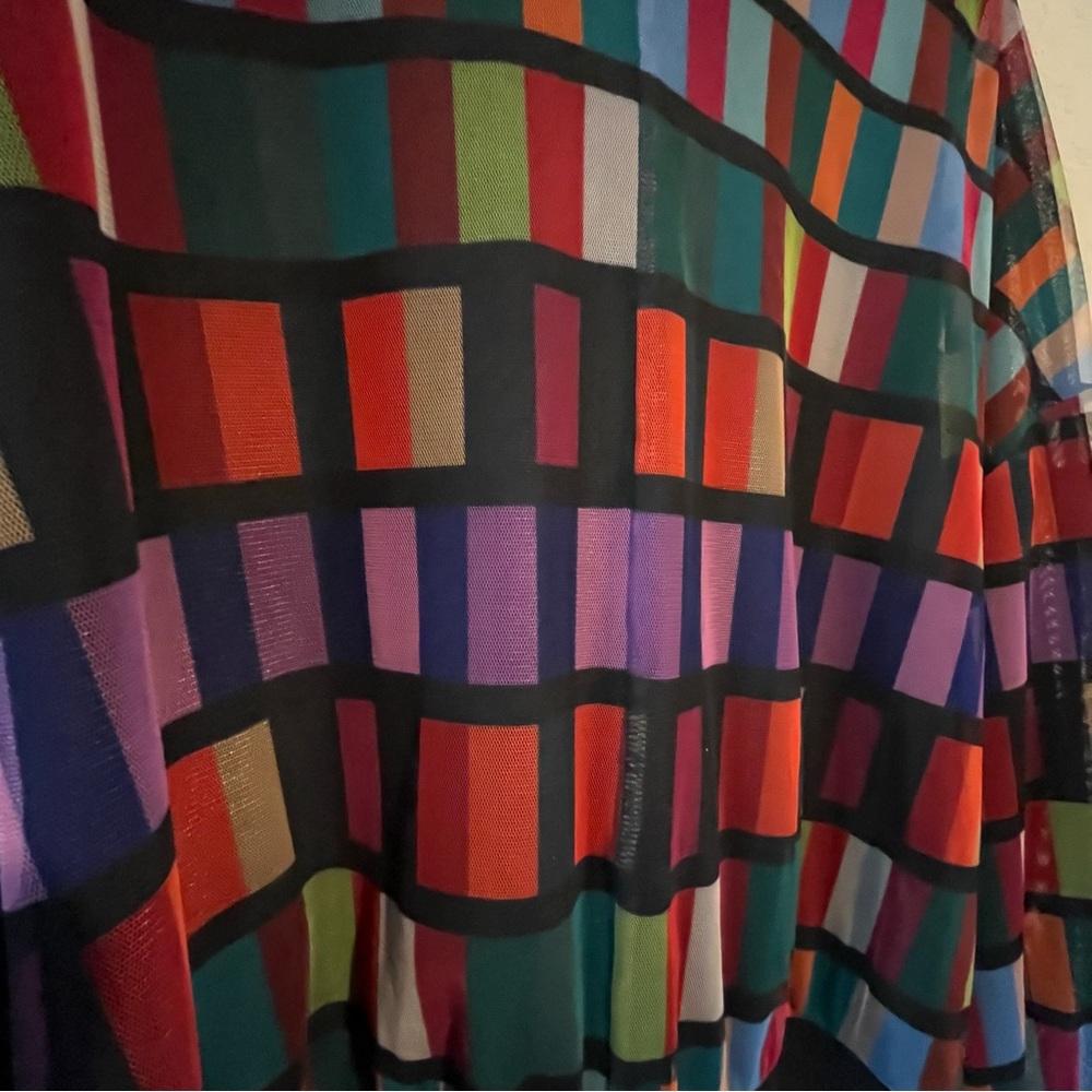 Samuel Dong Multicolor Geometric Jacket - Picture 4 of 6